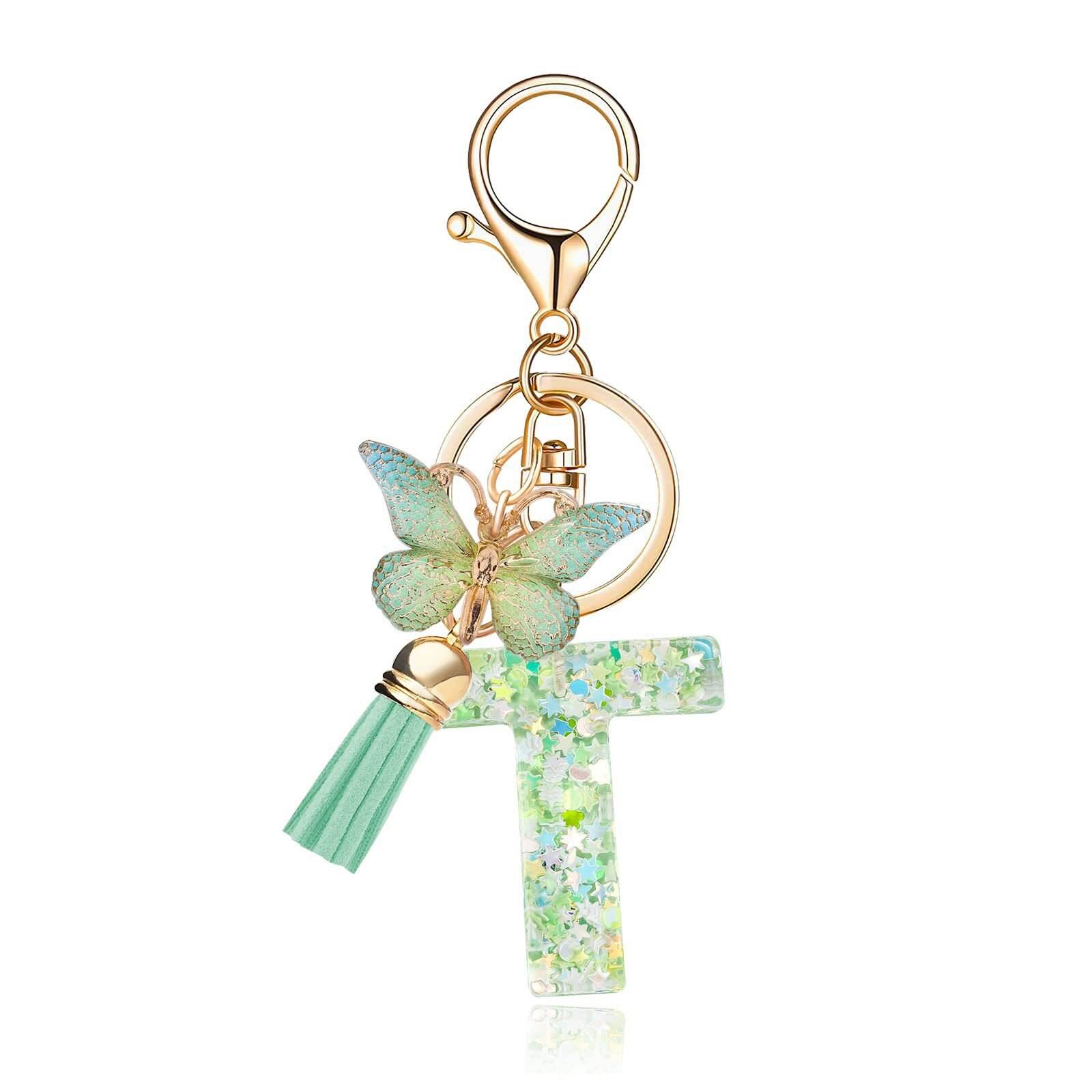 ⏰BUY 1 GET 1 FREE ONLY TODAY🌼Initial Letter Keychains🦋