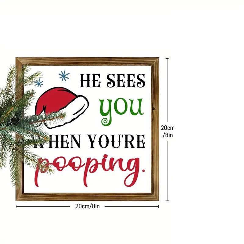 💥Christmas sale - 🎅Christmas Decor Bathroom Sign Home