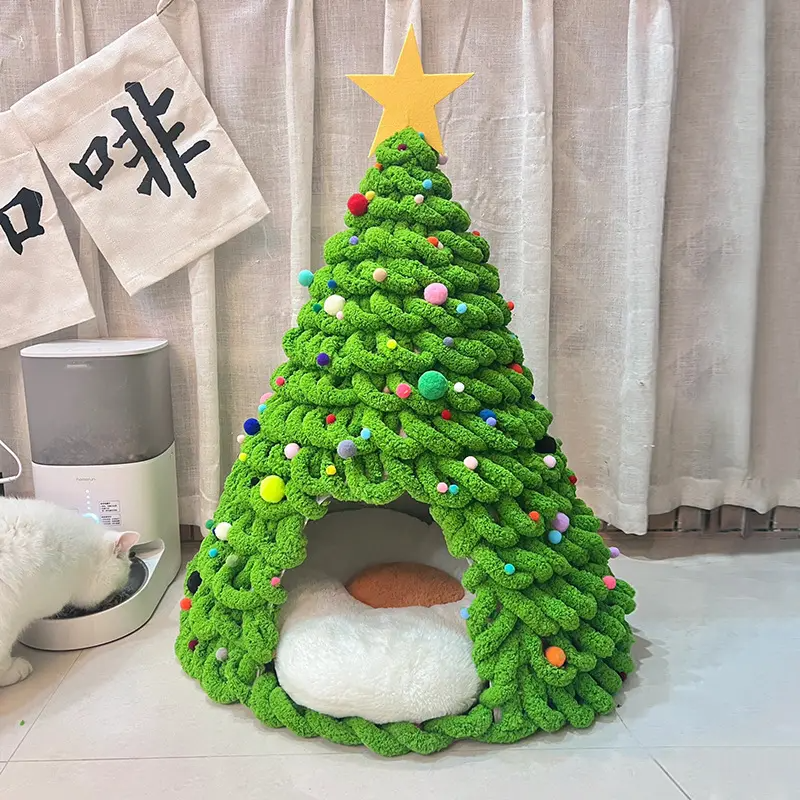 🎅Xmas Hot Sale 67% OFF🎄Chenille Cozy Cat Nest Kit