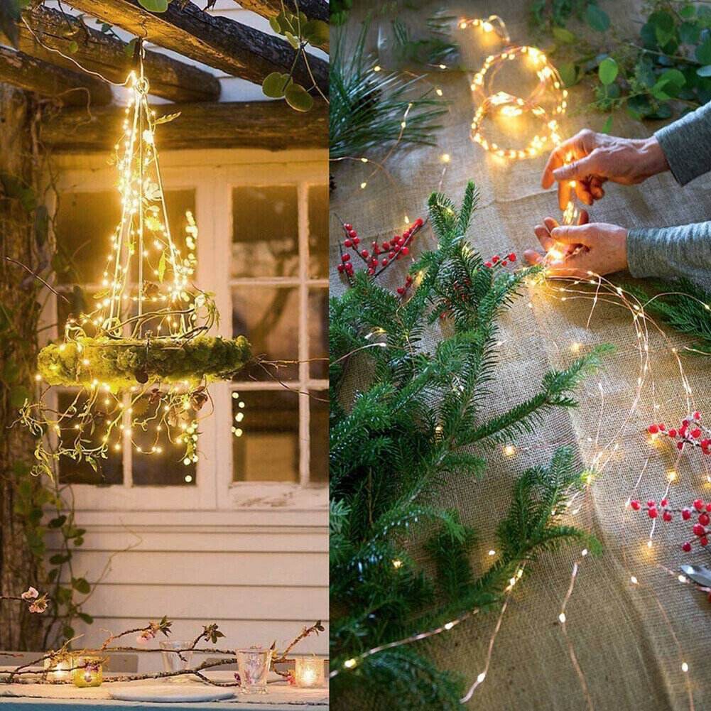 🌲CHRISTMAS HOT SALE - 49% OFF - 8 Modes 100-600 Christmas LED Firefly Twinkle String Lights