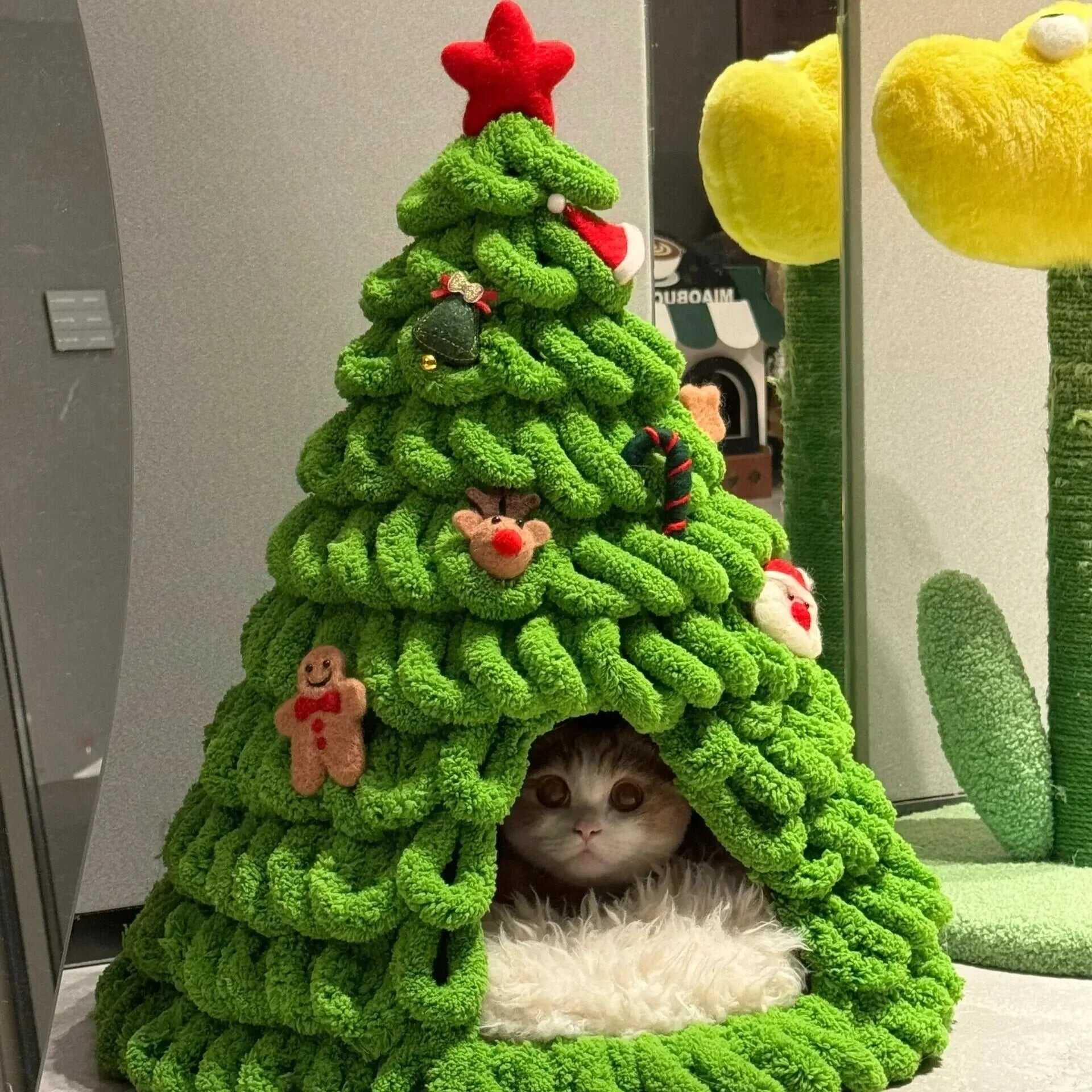 🎅Xmas Hot Sale 67% OFF🎄Chenille Cozy Cat Nest Kit