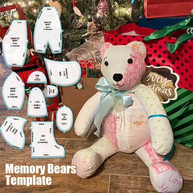 Memory Bear Template Ruler Set(10 PCS)