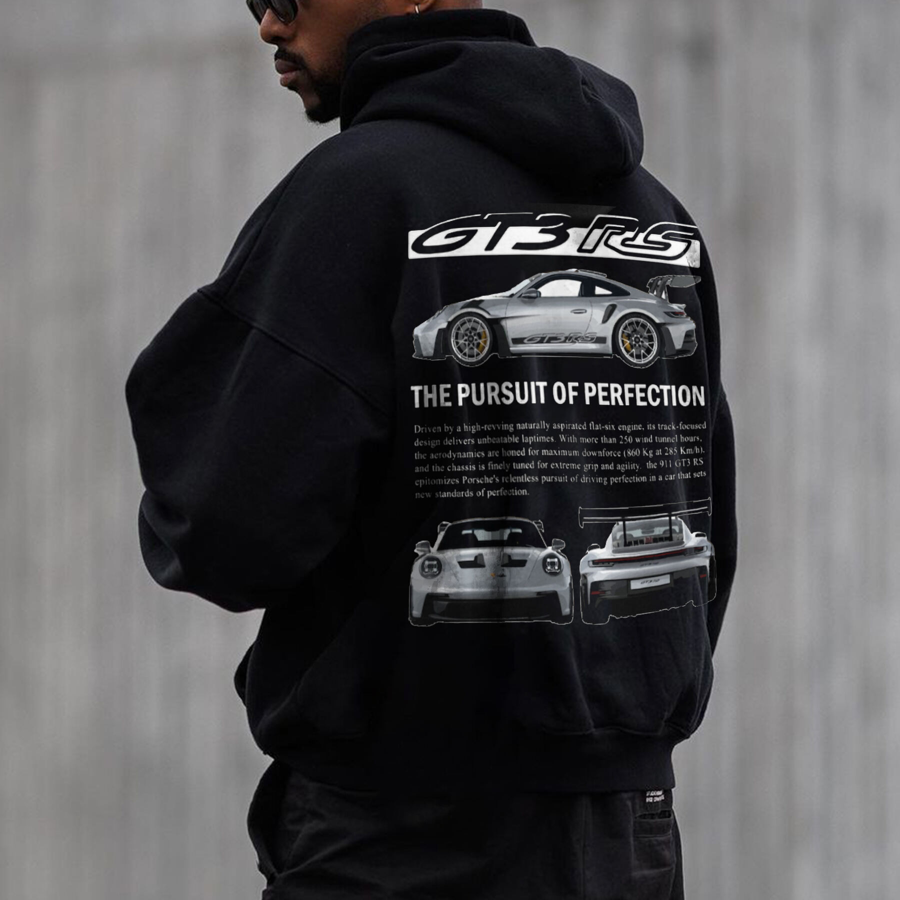 Unisex Oversized GT3 Rs Car Lover Gifts Hoodie