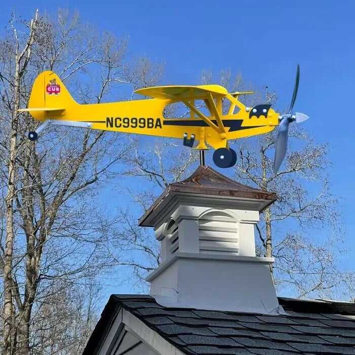 🔥60%OFF-Piper J3 Cub Airplane Weathervane🎁New Year's gift for flight lovers