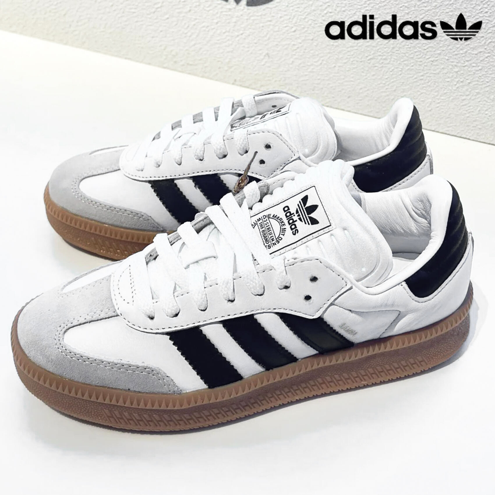 ADIDAS Samba XLG  kényelmes és légáteresztő fehér, fekete alkalmi