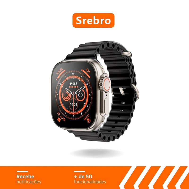 SmartWatch Serie 9 Pro + 7 opasek na rękę + etui ochronne + folia szklana