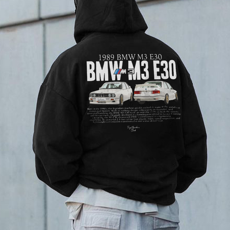 Men's Oversized BMW M3 E30 Hoodie