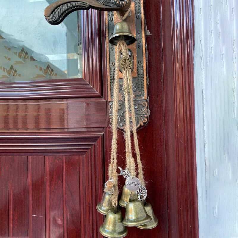 💥Christmas Sale🔥Bronze Witches Bells, Door Protection Charm, Wicca Decor