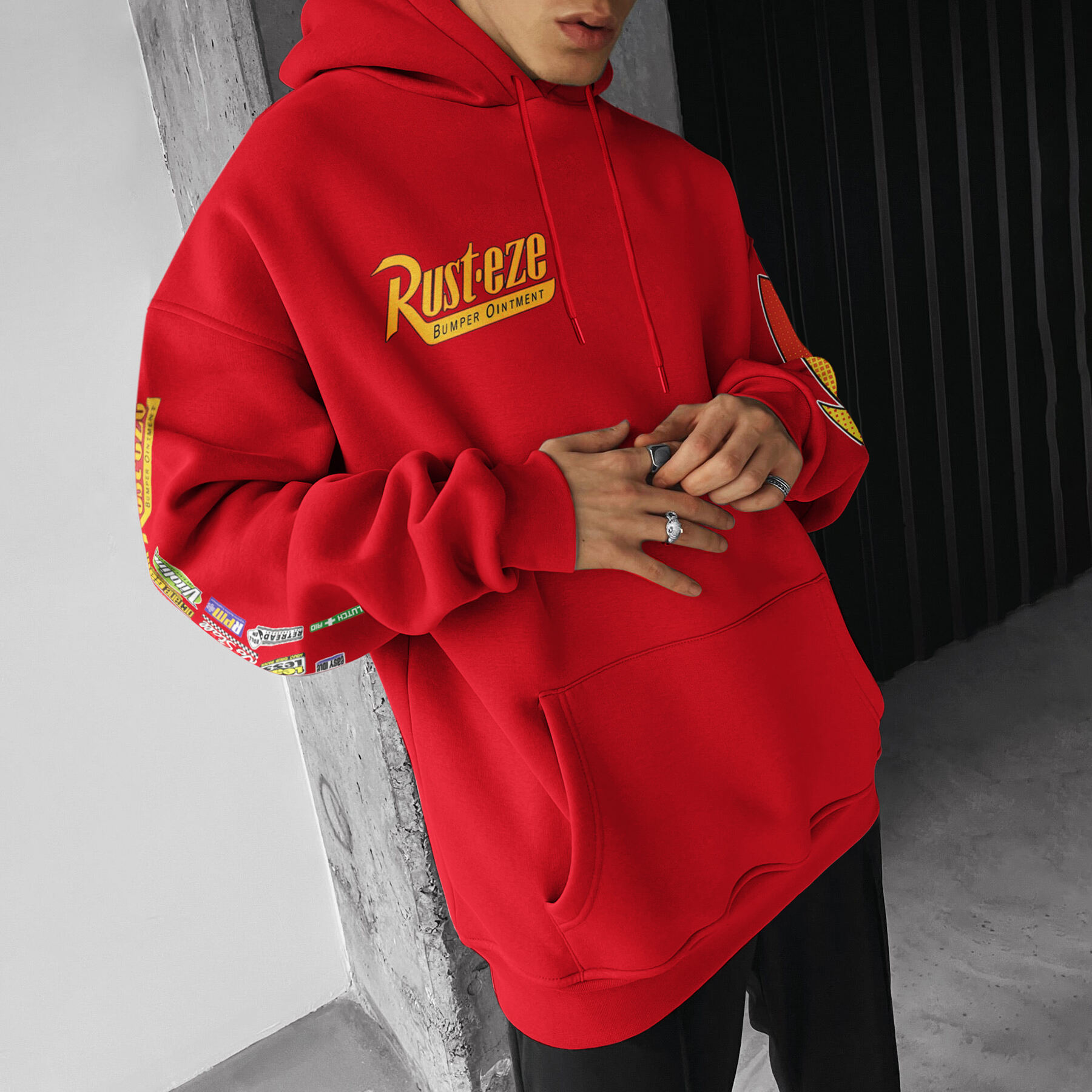 Oversize SUDADERA DEL RAYO MCQUEENHoodie