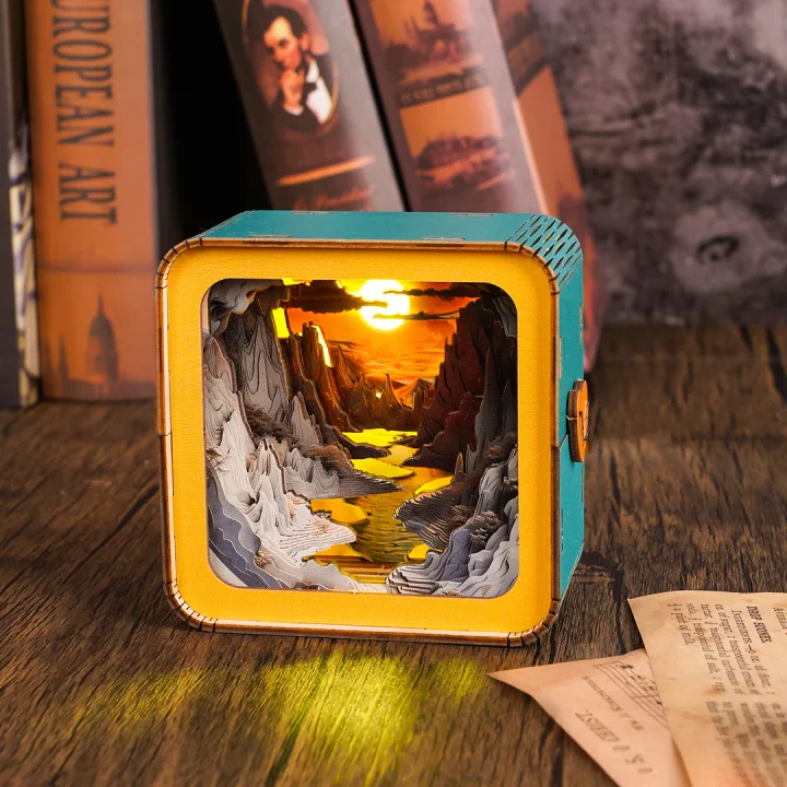 🔥LAST DAY SALE 60% OFF🎁Long River Sunset Kit - 3D Wooden Puzzle Night Light