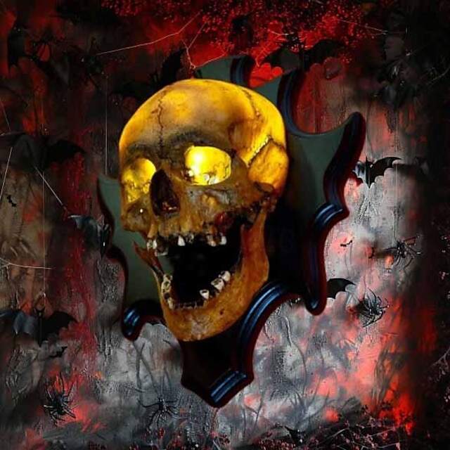 💥💀Skull lamp“Singing head”night light