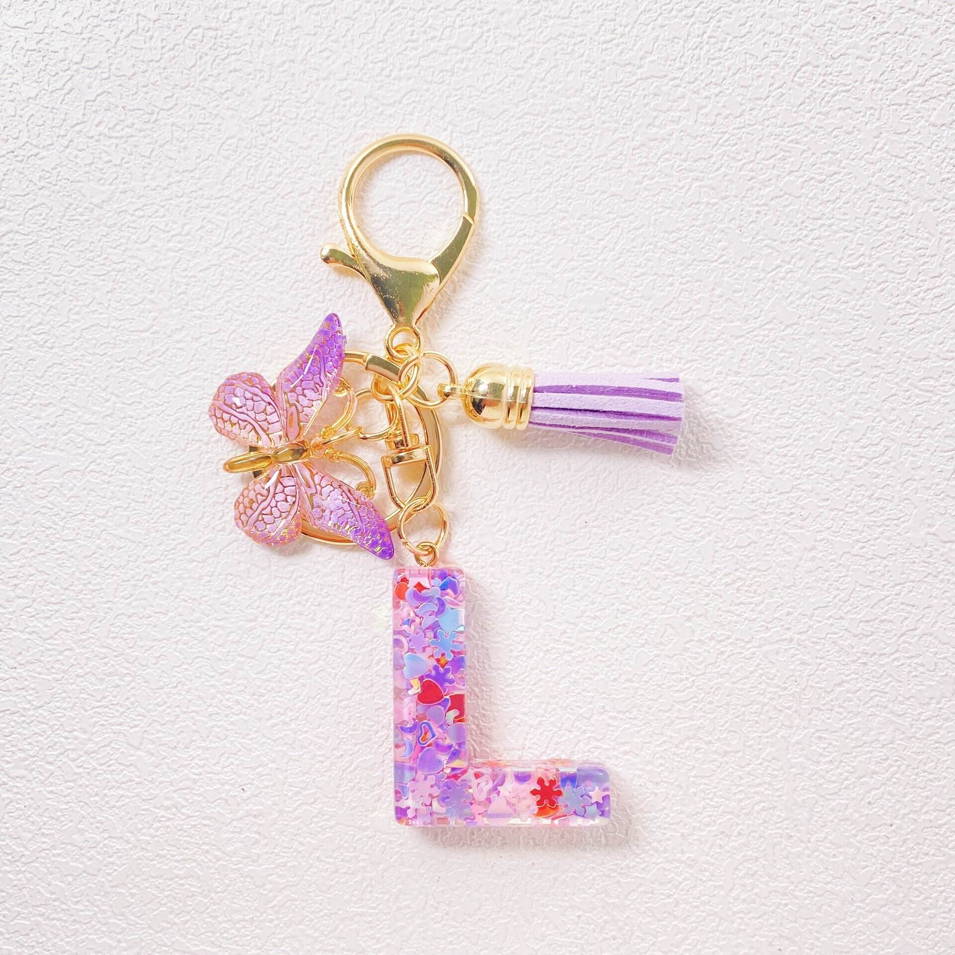 ⏰BUY 1 GET 1 FREE ONLY TODAY🌼Initial Letter Keychains🦋