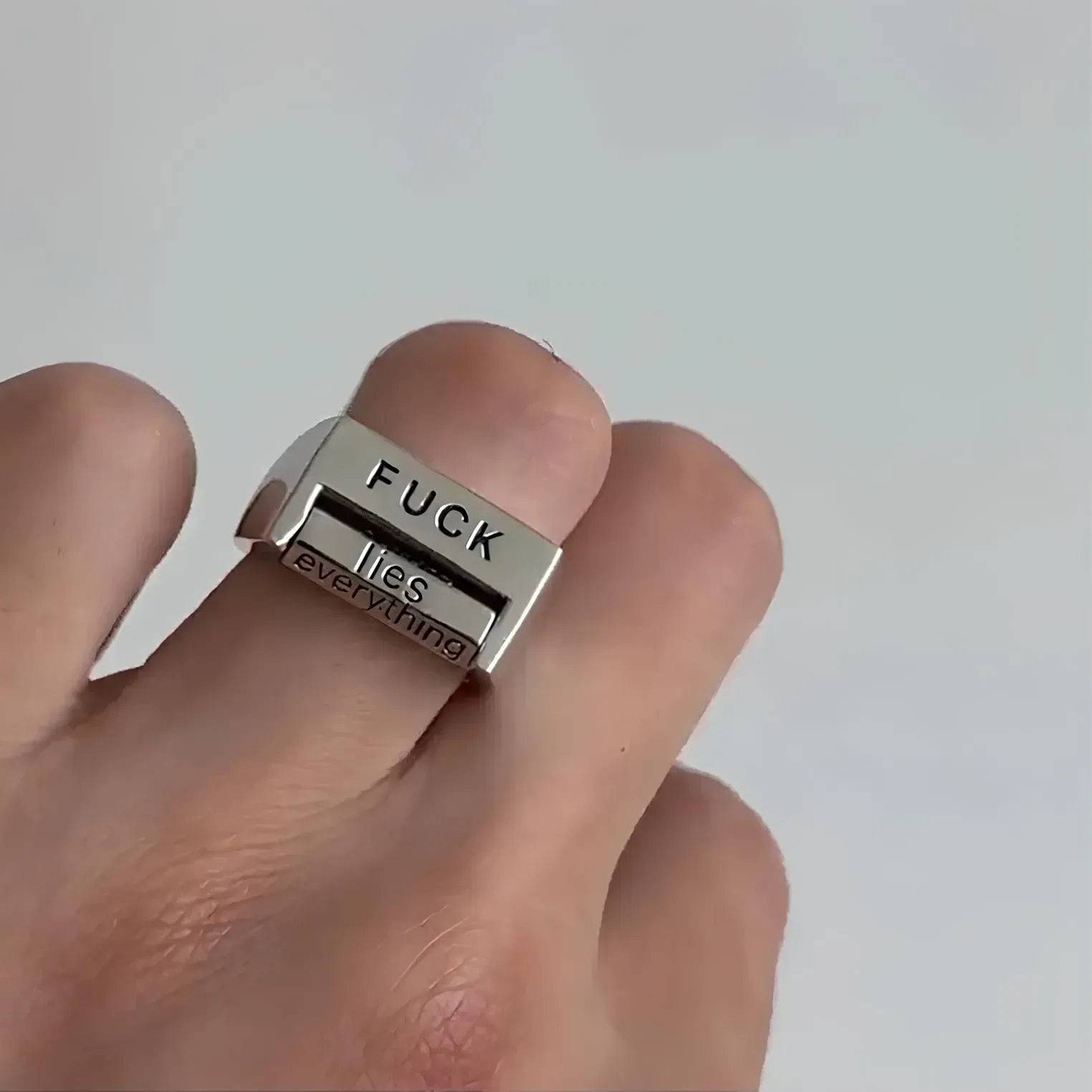 🔥Christmas Pre-Sale 60% OFF 🎁🤣Funny Rotating 'FUCK' Ring