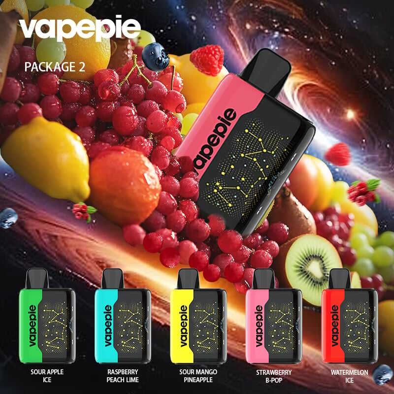 3 sztuki✨VAPEPIE 25000 PUFFS - Zakrzywiony ekran Star Sky （🌌 Dzisiejsza oferta specjalna）