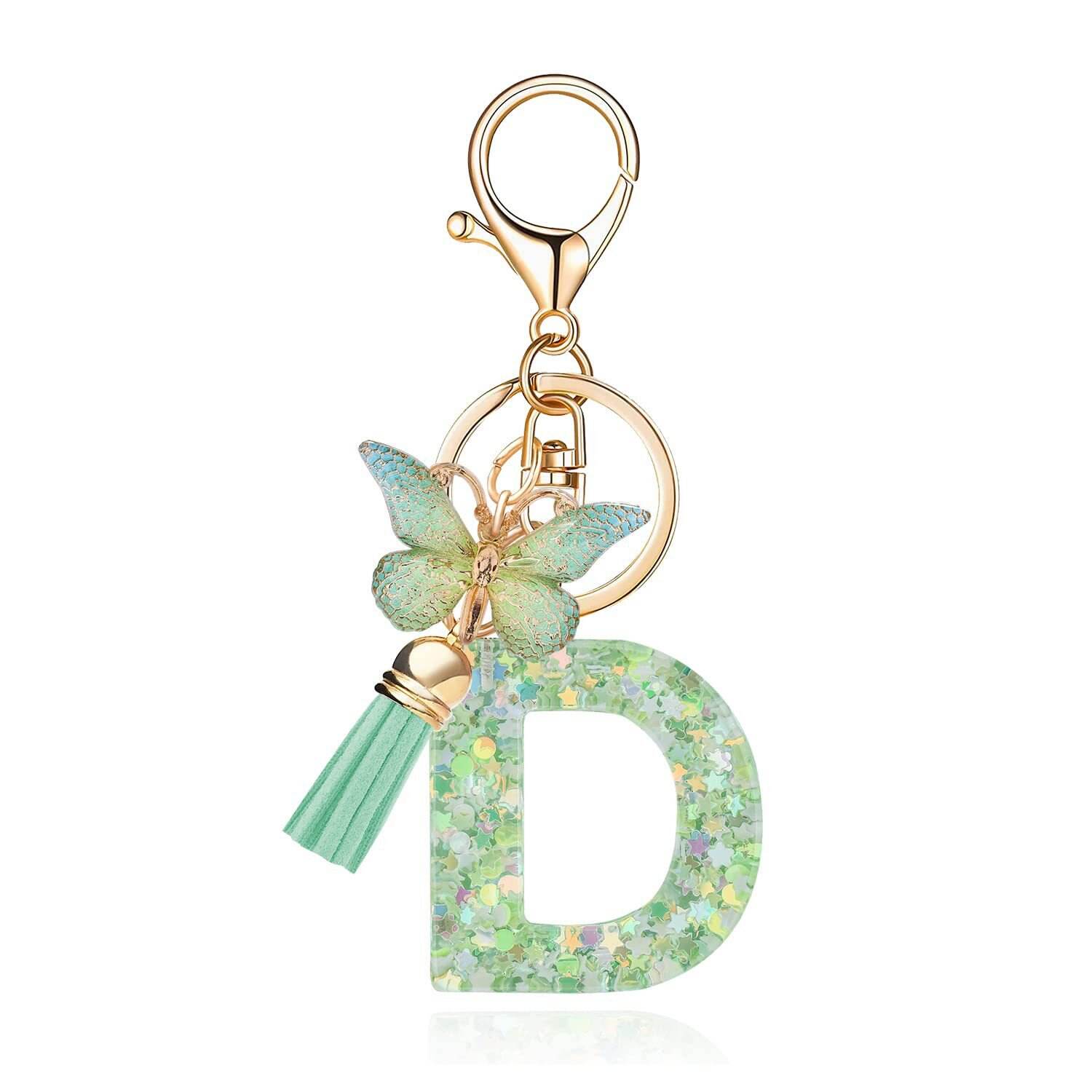 ⏰BUY 1 GET 1 FREE ONLY TODAY🌼Initial Letter Keychains🦋