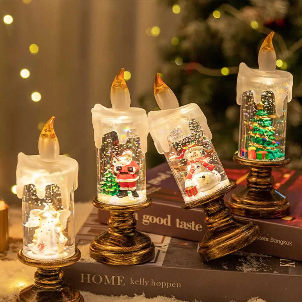 💥Christmas Sale🎄Glitter Glow Flameless Christmas Candles