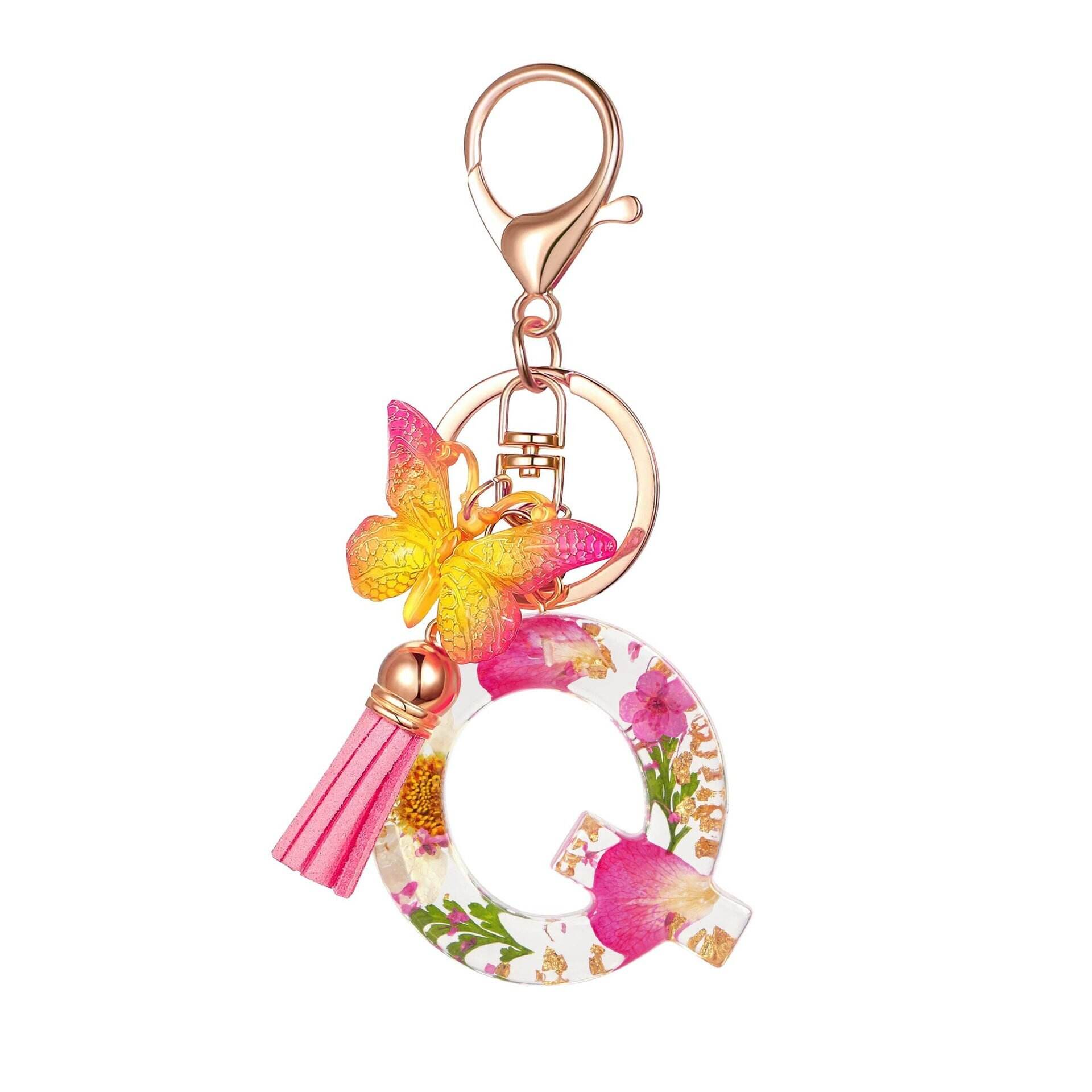 ⏰BUY 1 GET 1 FREE ONLY TODAY🌼Initial Letter Keychains🦋