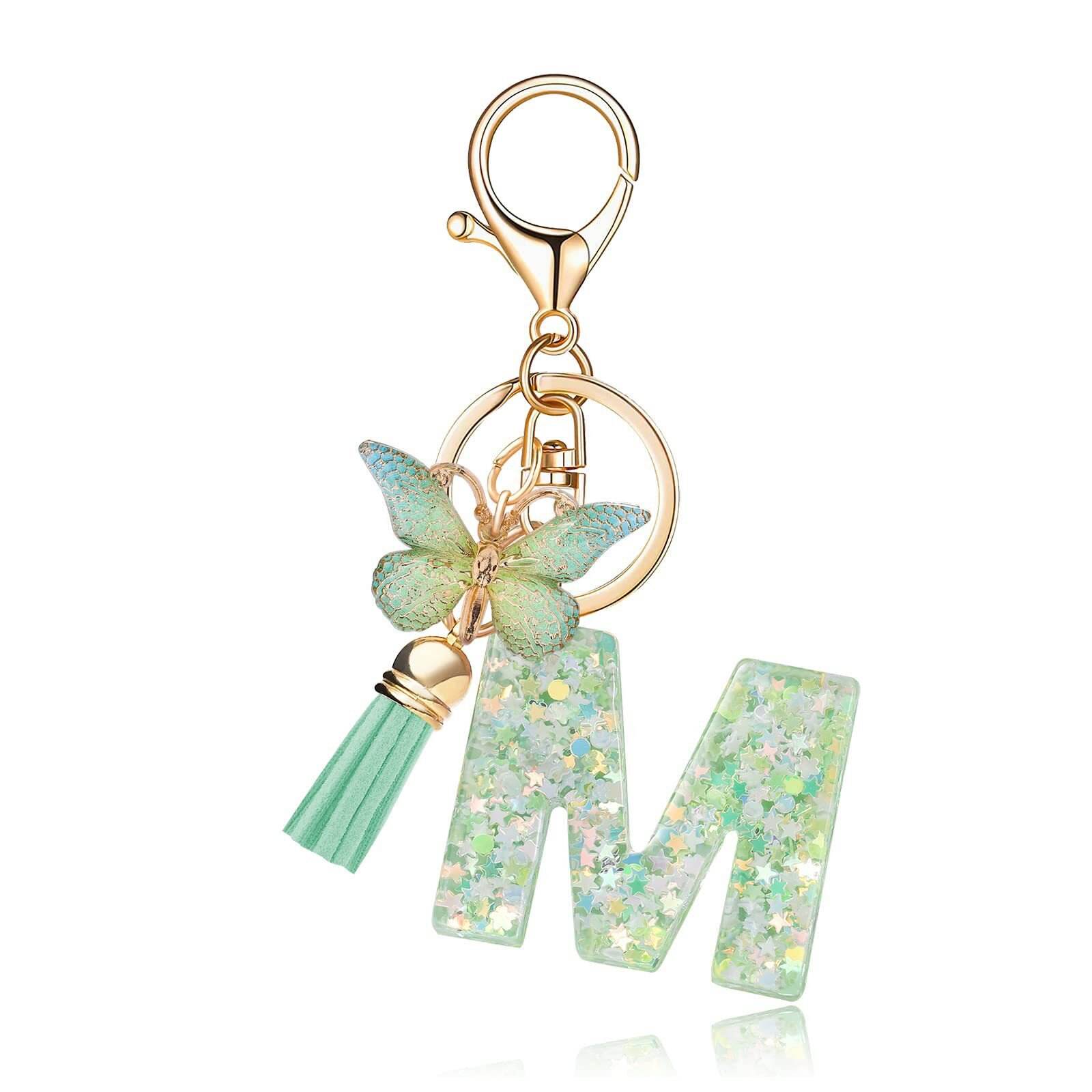 ⏰BUY 1 GET 1 FREE ONLY TODAY🌼Initial Letter Keychains🦋