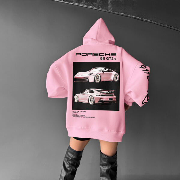 Oversize Sports Car 911 GT3RS Hoodie