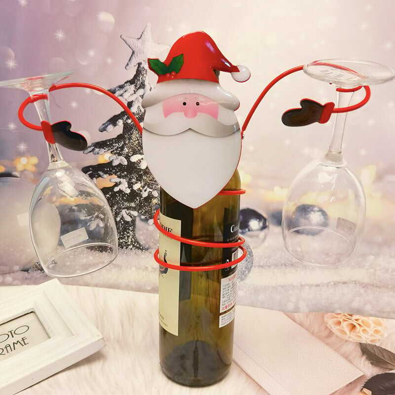 🔥Christmas Sale🍷Snowman Wine Rack Bottle