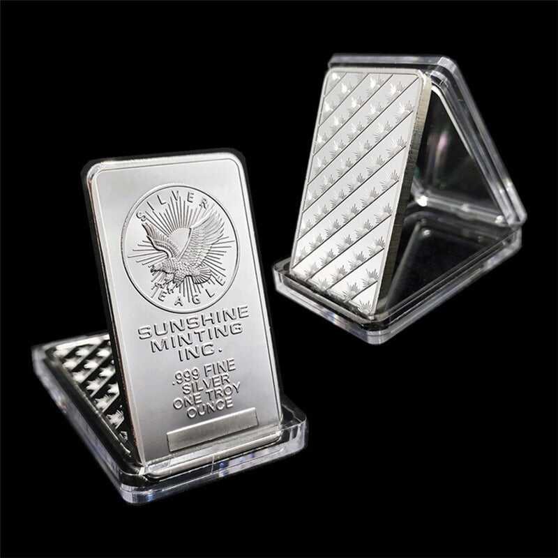 🔥🔥$6.65 Today 1OZ SUNSHINE MINTING Encapsulated Silver Bar