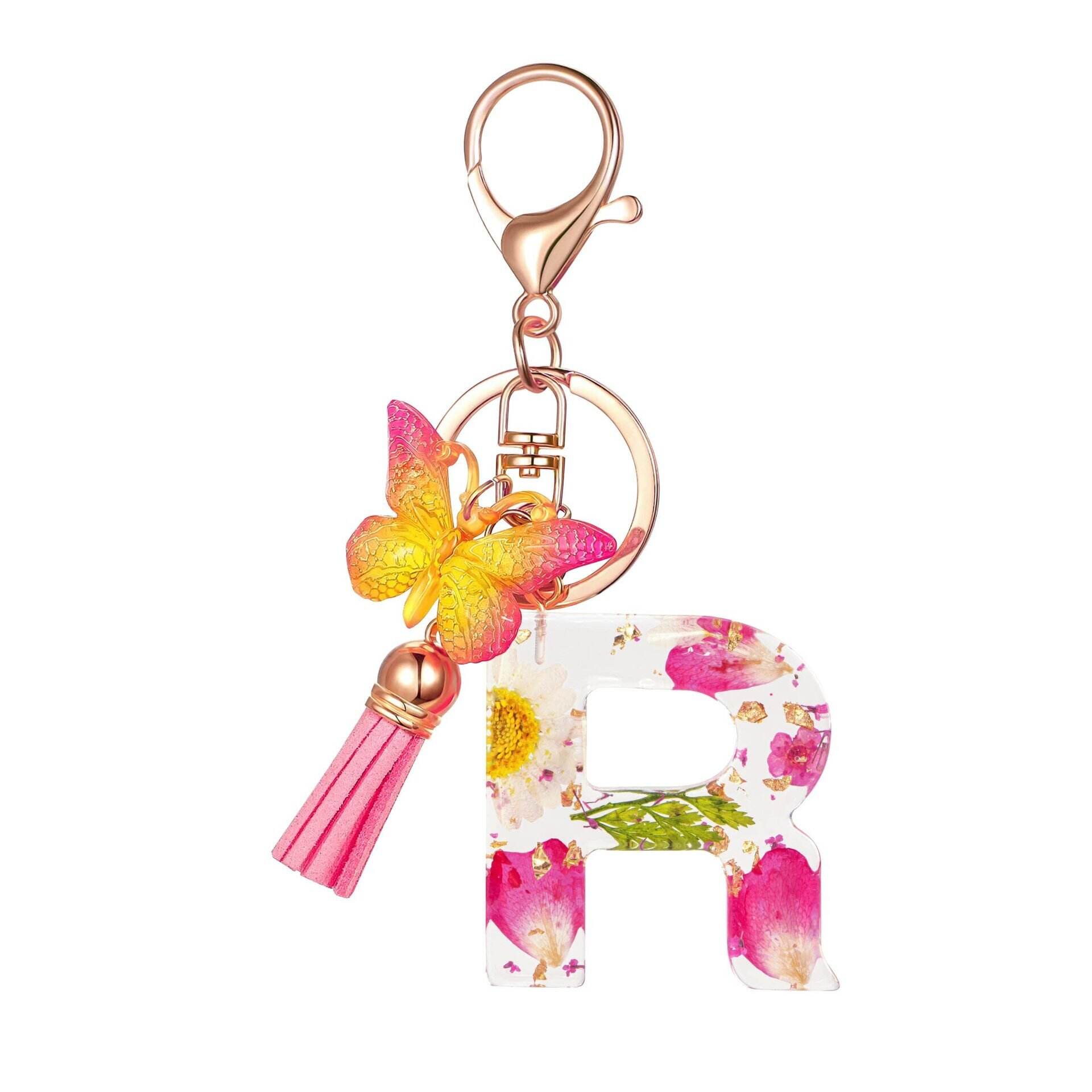 ⏰BUY 1 GET 1 FREE ONLY TODAY🌼Initial Letter Keychains🦋