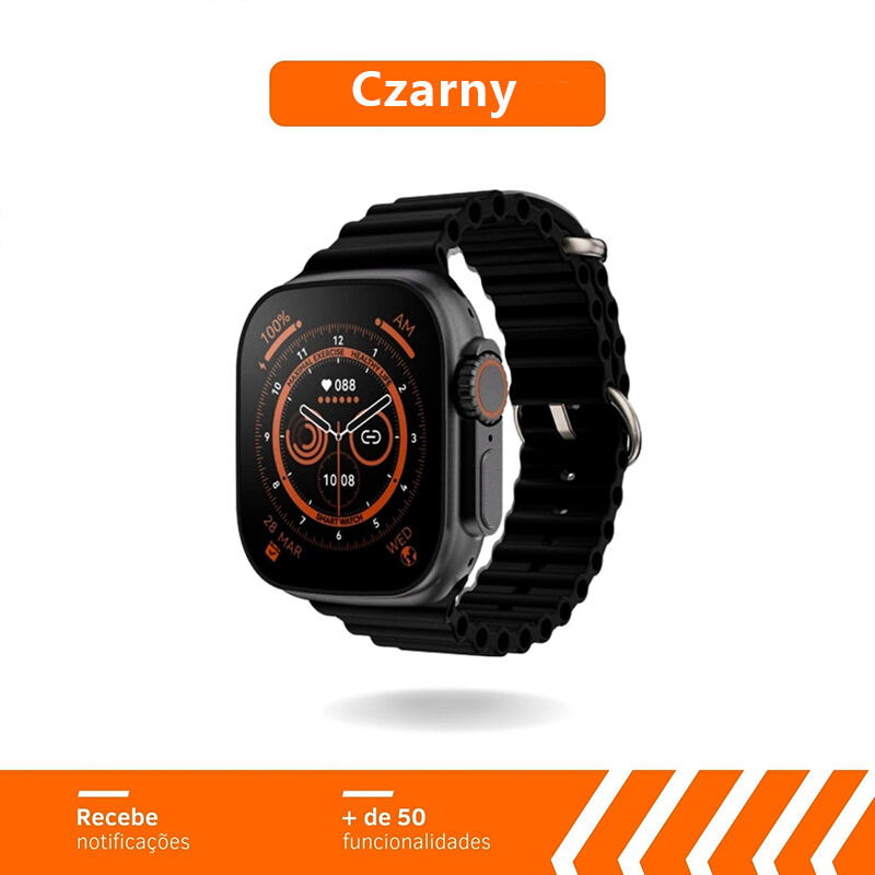 SmartWatch Serie 9 Pro + 7 opasek na rękę + etui ochronne + folia szklana