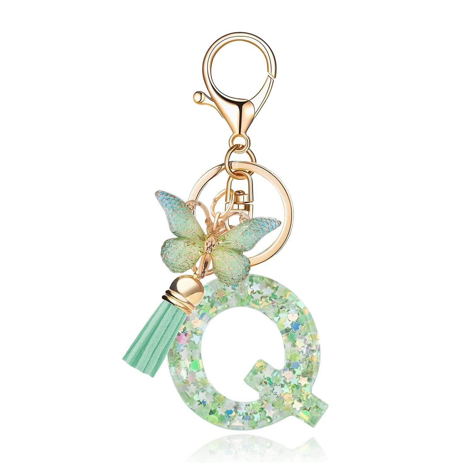 ⏰BUY 1 GET 1 FREE ONLY TODAY🌼Initial Letter Keychains🦋