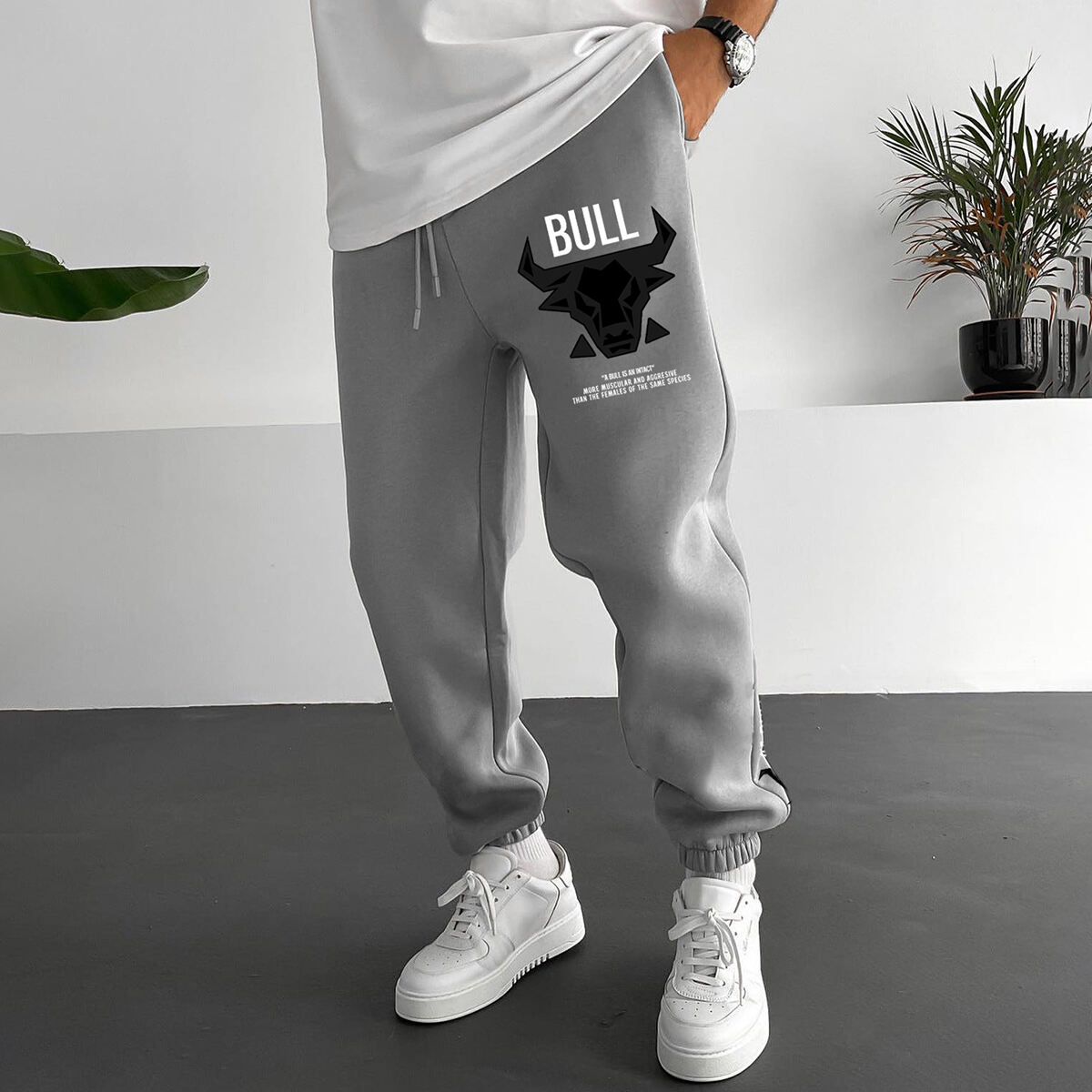 Men's Casual Bull Sweatpants