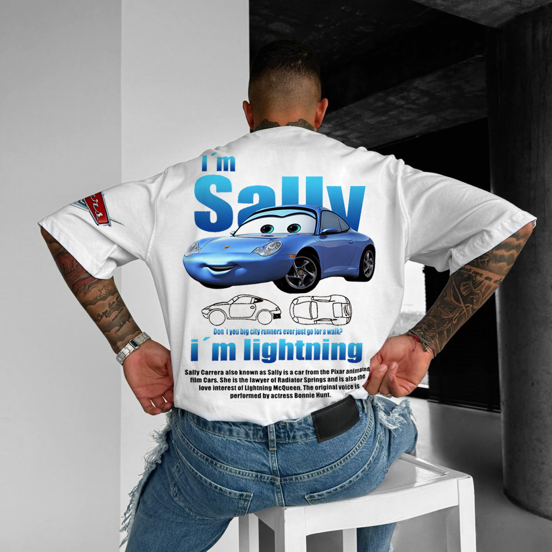 Oversize Sports Car 911 Sally Carrera T-shirt