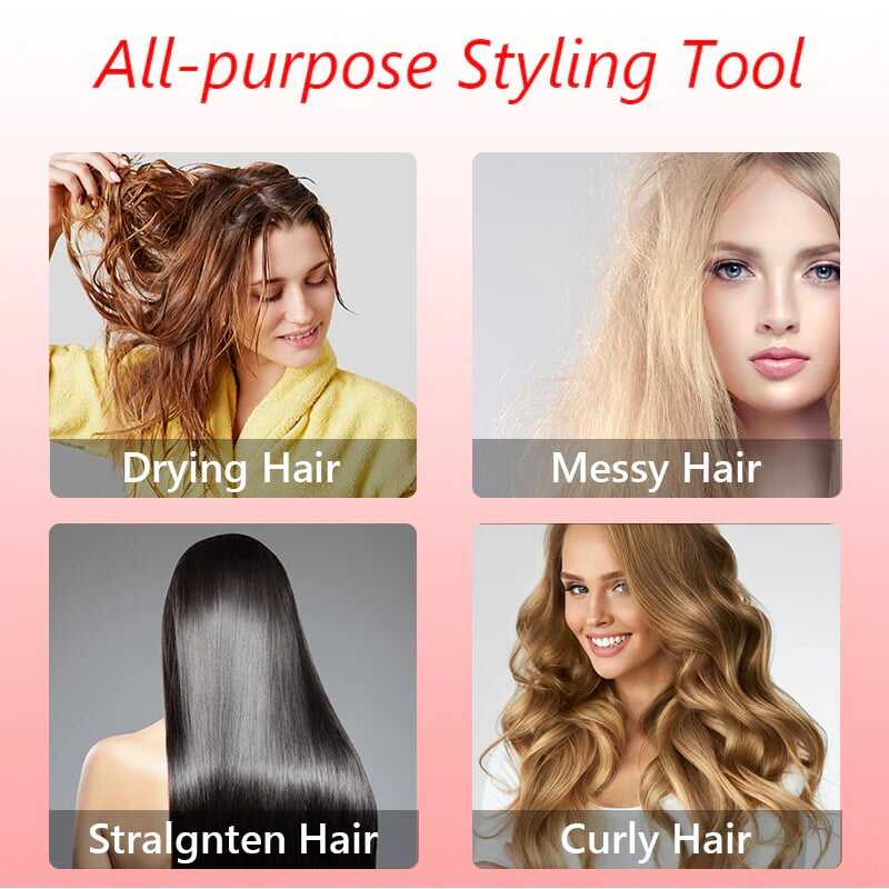 ✨Hot Sale✨3-in-1 Hot Air Styler and Rotating Hair Dryer for Dry hair, curl hair, straighten hair