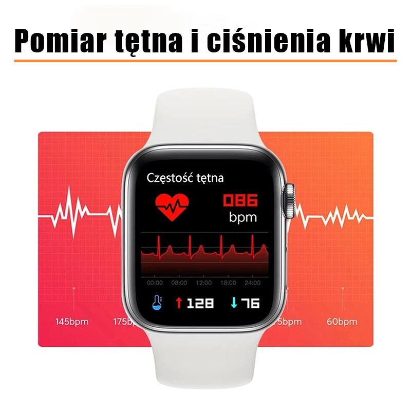 SmartWatch Serie 9 Pro + 7 opasek na rękę + etui ochronne + folia szklana