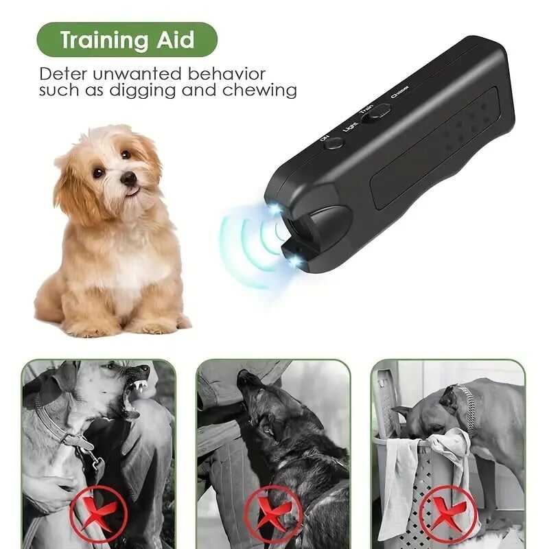 🔥Hot Sale🔥Handheld Bark Control Luminous Ultrasonic Dog Repeller