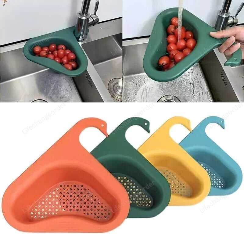 (Last Day Promotion - 47% OFF)Kitchen Sink Drain Basket Swan Drain Rack, Buy 3 Get 3 Free & Free Shipping