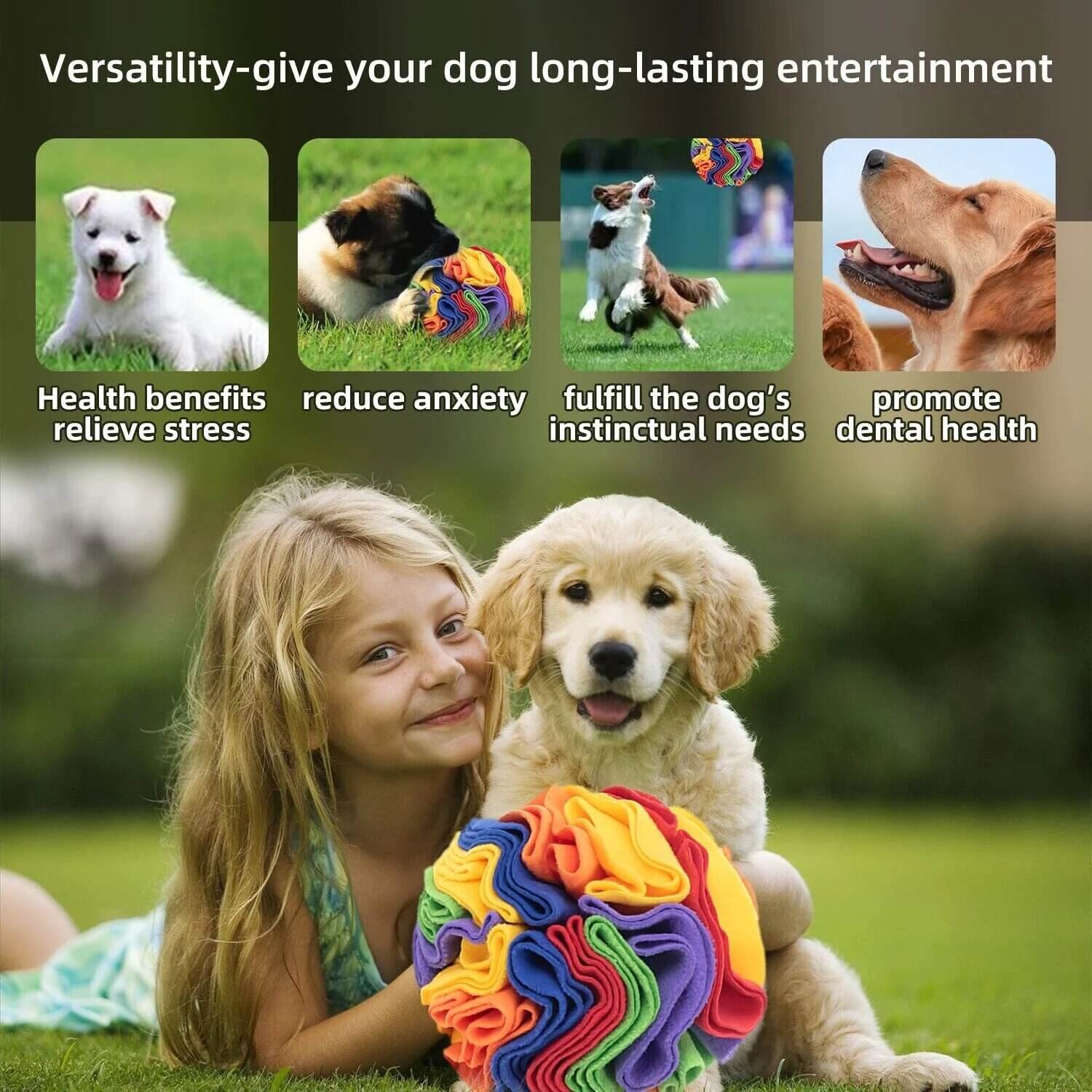 Foldable Dog Snuff Ball Dog Training Toy--Improve Pet IQ