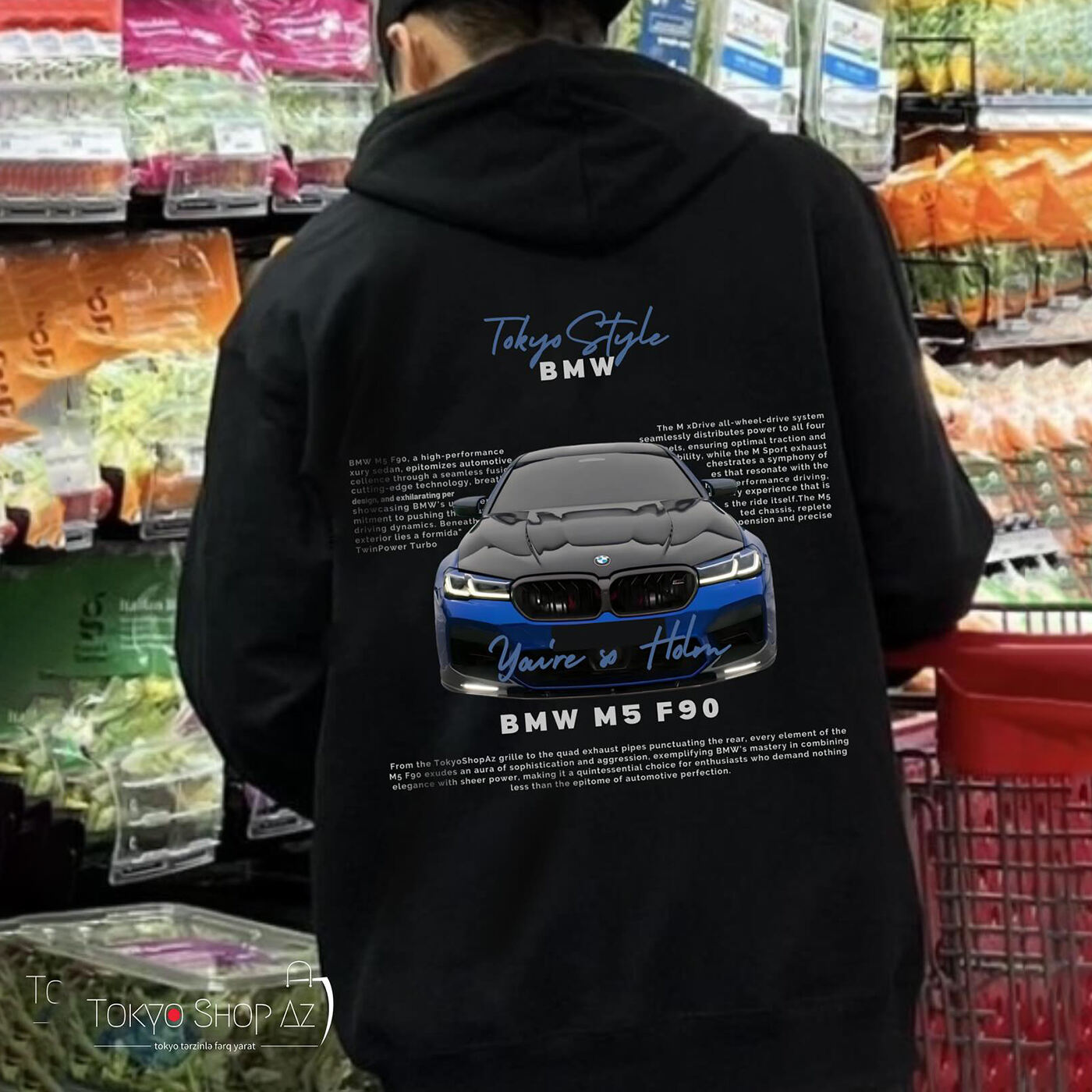 Unisex Oversize Sports Car M5 F90 Hoodie