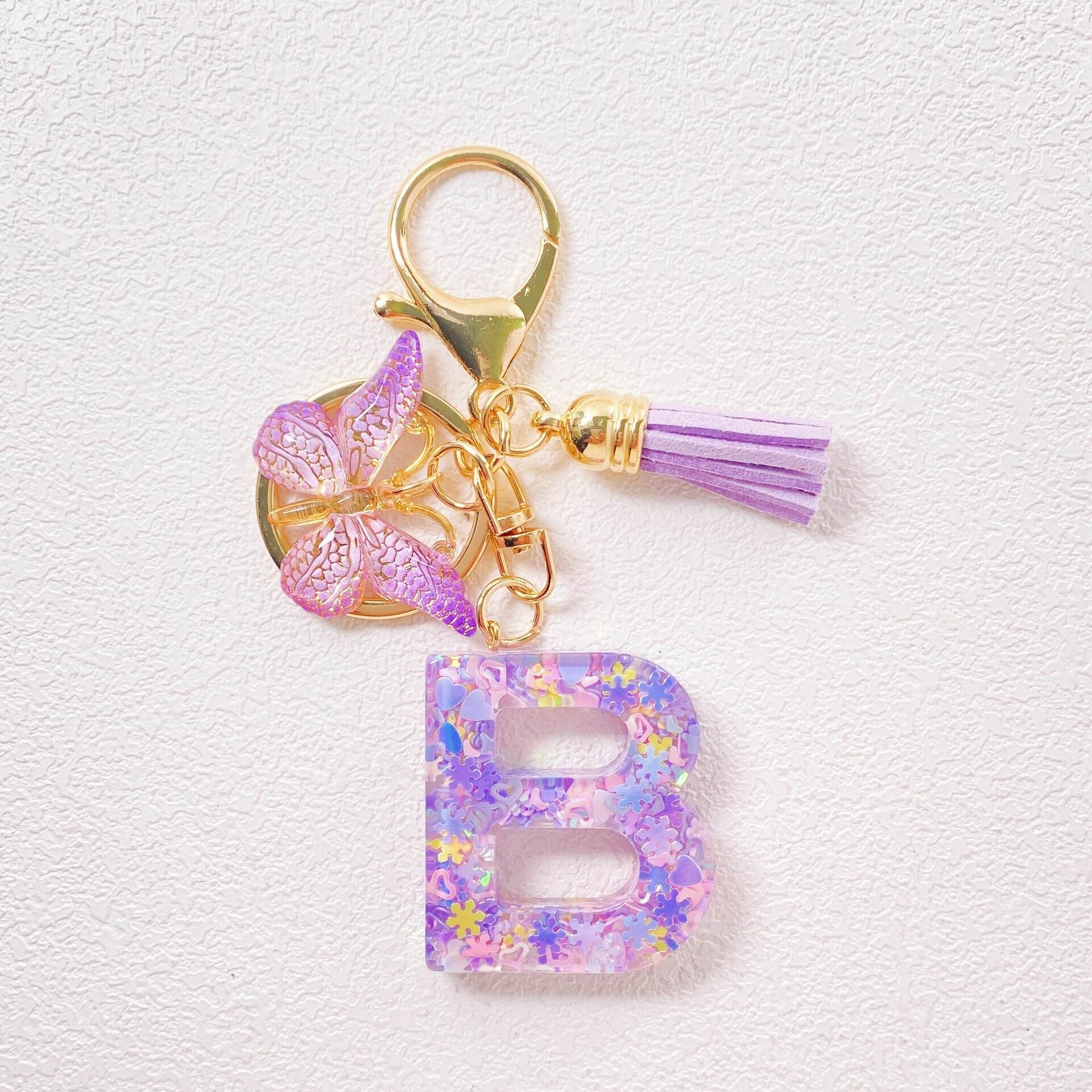 ⏰BUY 1 GET 1 FREE ONLY TODAY🌼Initial Letter Keychains🦋