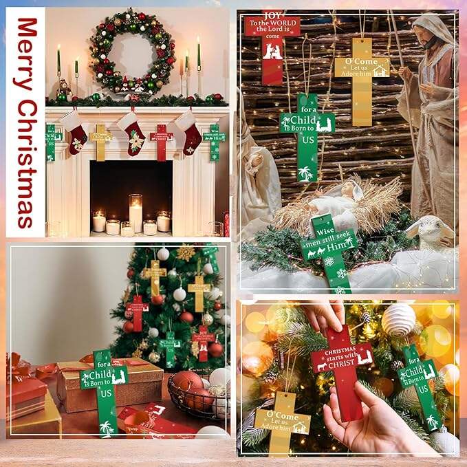 🌲🌲Hanging Wooden Cross Decoration