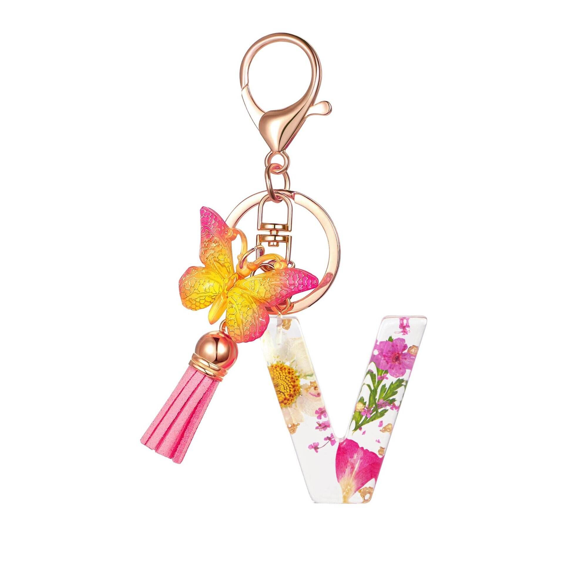 ⏰BUY 1 GET 1 FREE ONLY TODAY🌼Initial Letter Keychains🦋