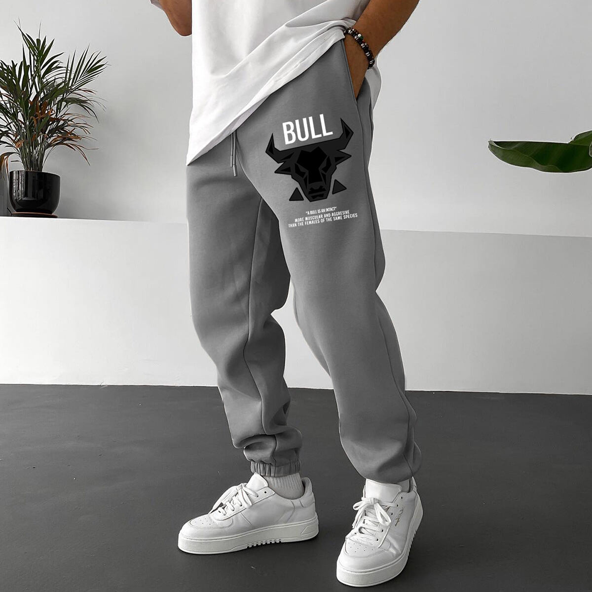 Men's Casual Bull Sweatpants