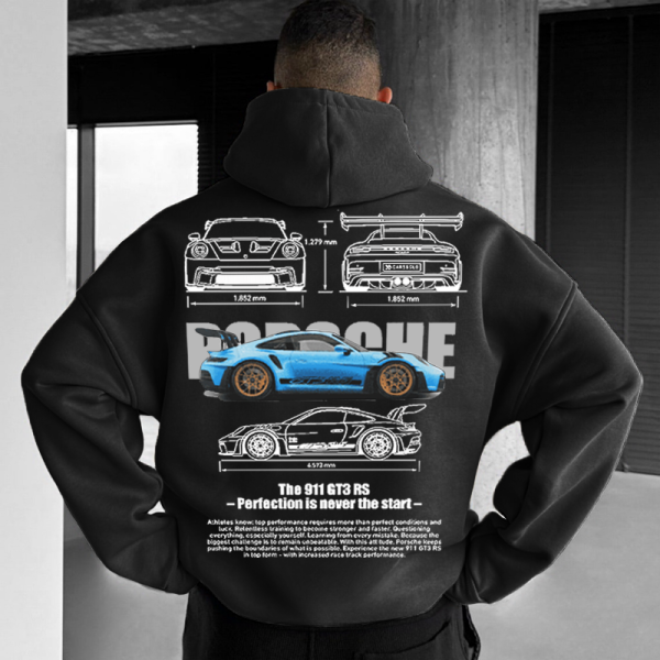 Oversize Sports Car 911 GT3RS Hoodie