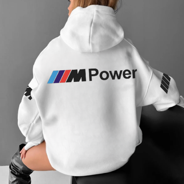 Oversized Racing Graphics Hoodie