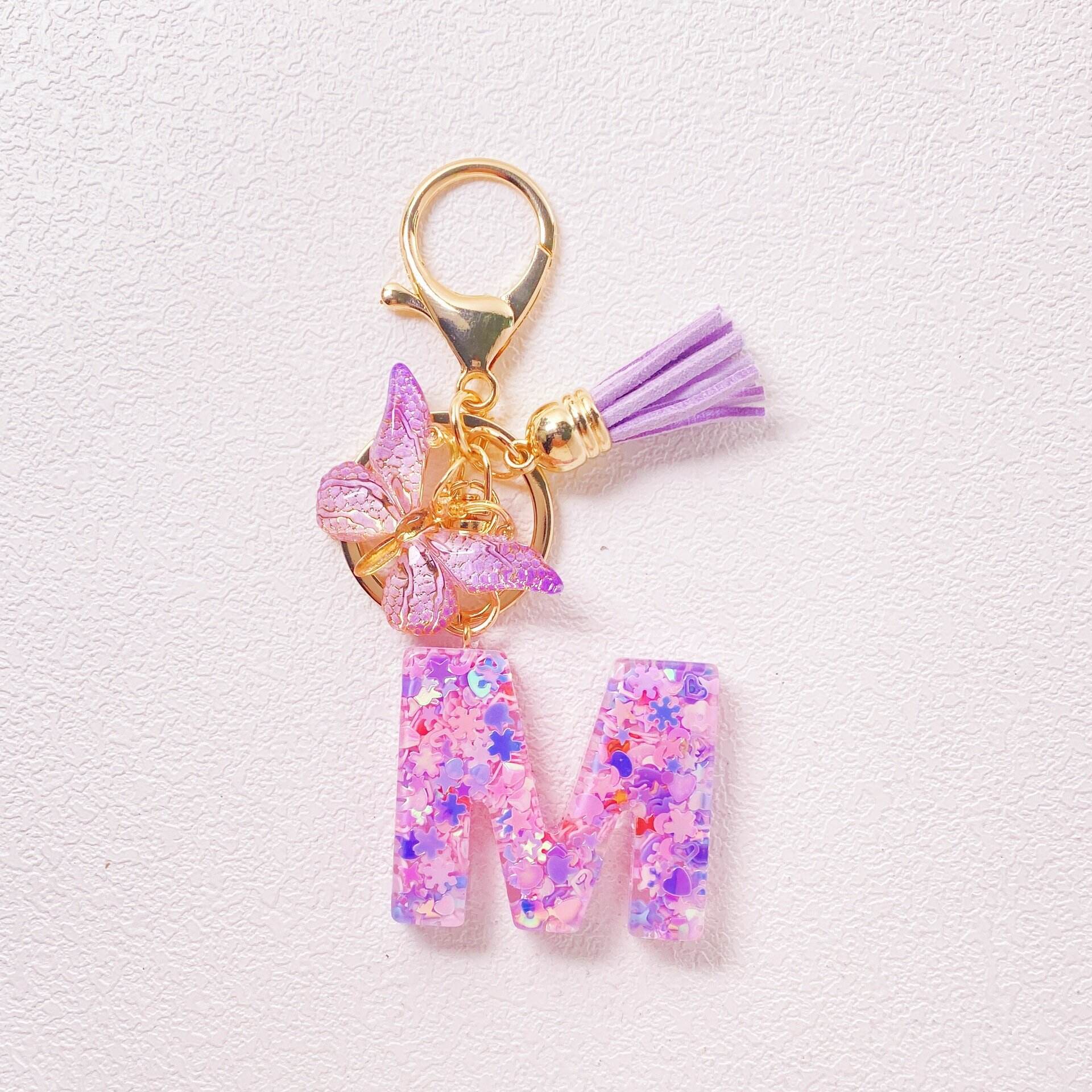 ⏰BUY 1 GET 1 FREE ONLY TODAY🌼Initial Letter Keychains🦋