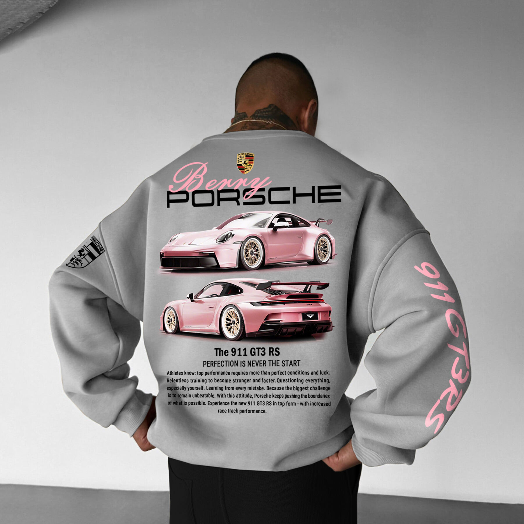 Oversize Sports Car 911 GT3 RS Sweatshirt