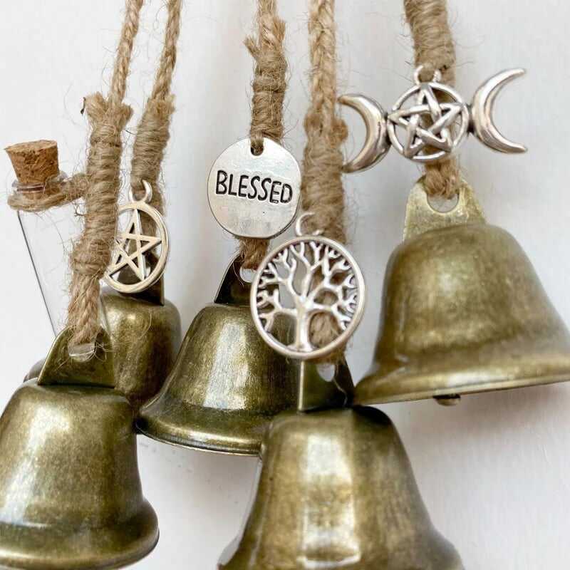 💥Christmas Sale🔥Bronze Witches Bells, Door Protection Charm, Wicca Decor