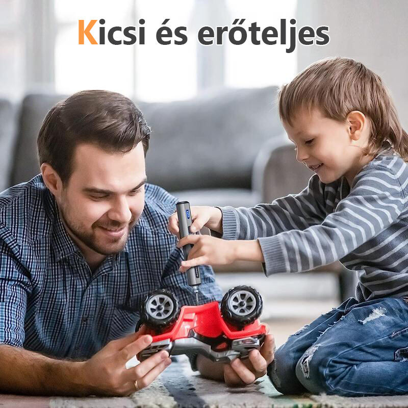 Mini elektromos csavarhúzó, precíziós csavarhúzó készlet 28 mágneses bitekkel