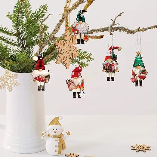 💥Christmas Sale 🎄Gnome Nutcracker Christmas Tree Ornaments Set (12pcs)❄️