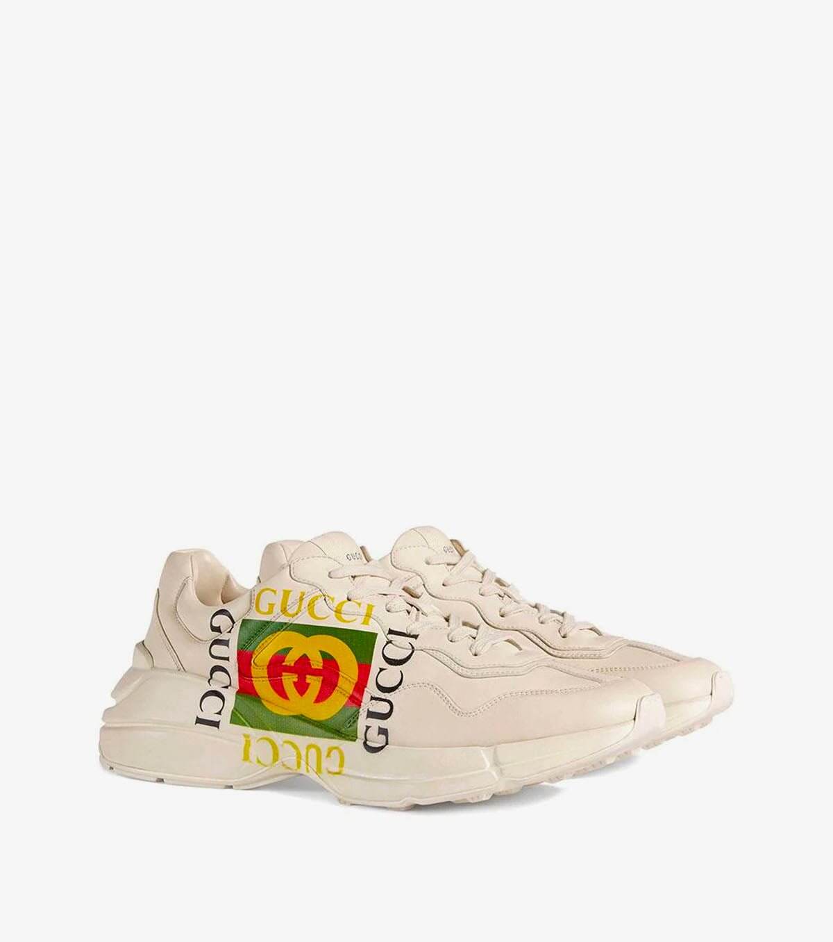 Gucci ivory Rhyton logo