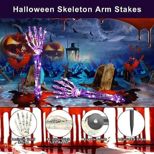 💀Glowing Halloween Ghost Hand Skeleton