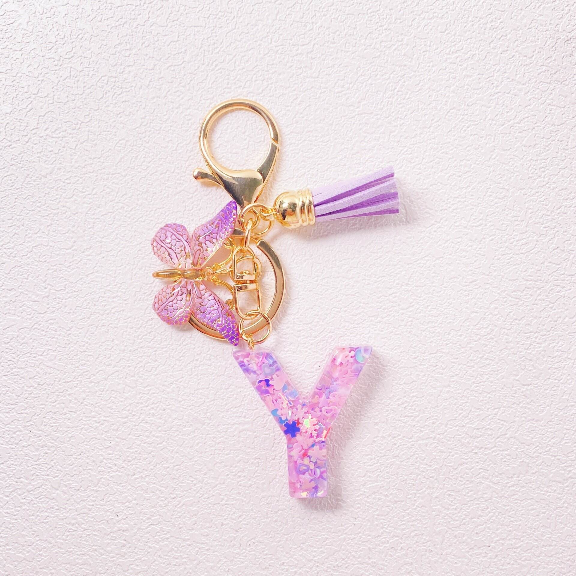 ⏰BUY 1 GET 1 FREE ONLY TODAY🌼Initial Letter Keychains🦋